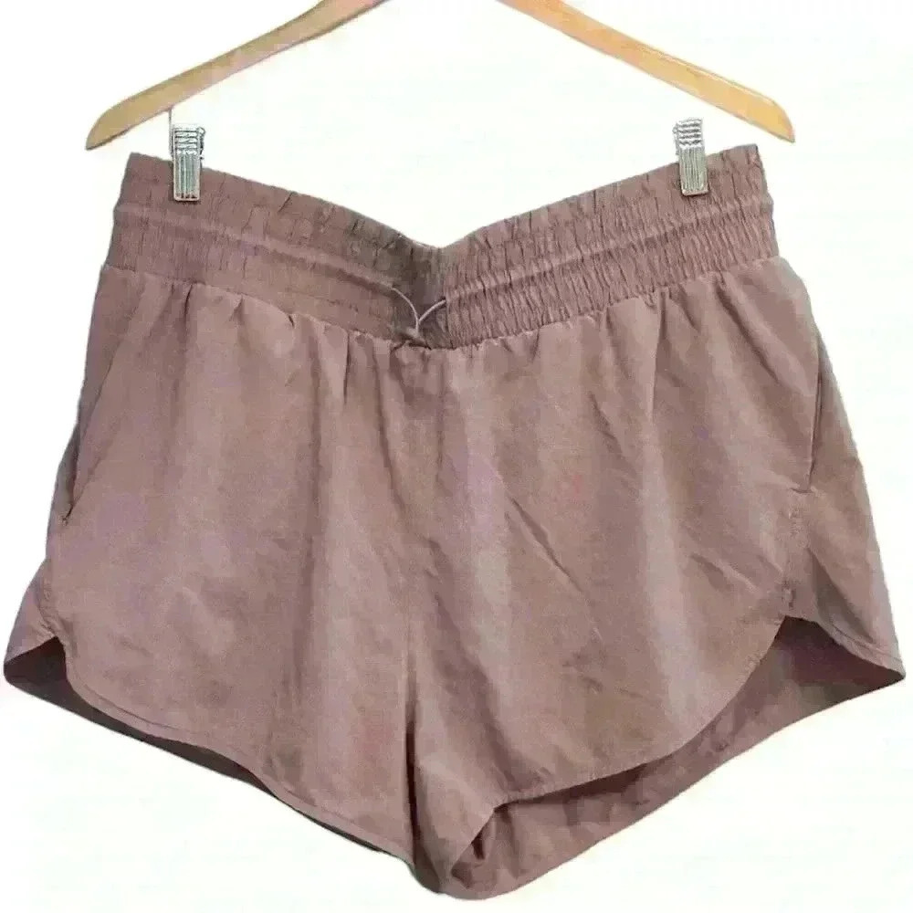 🌈 6/$60 All In Motion Shorts Pockets Adjustable Waist Lavender Panty Liner XXL